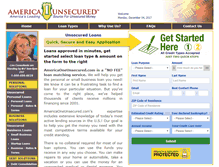 Tablet Screenshot of americaoneunsecured.com